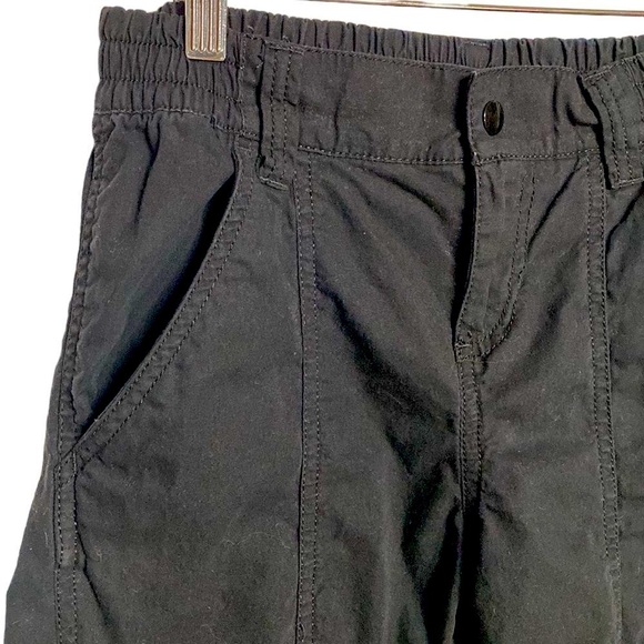 DIVIDED H&M Black Cotton Cargo Elastic Waist Pants - Picture 8 of 9